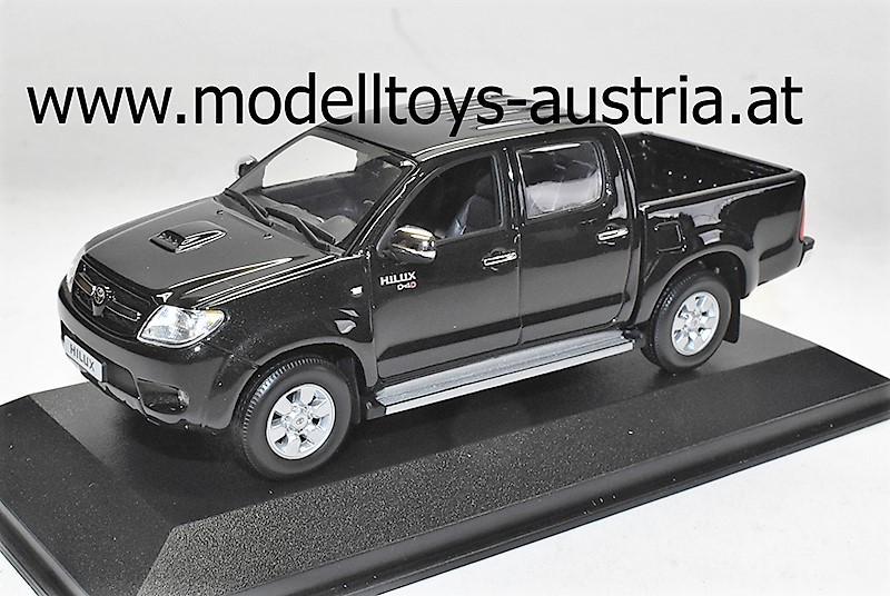 Toyota Hilux D-4D 4x4 4 WD Doppelkabine Pick-up 2007 schwarz 1:43 Toyota Hilux D-4D 4x4 4 WD Doppelkabine Pick-up 2007 schwarz 1:43